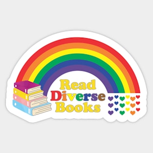 Read Diverse Books Rainbow Love Sticker